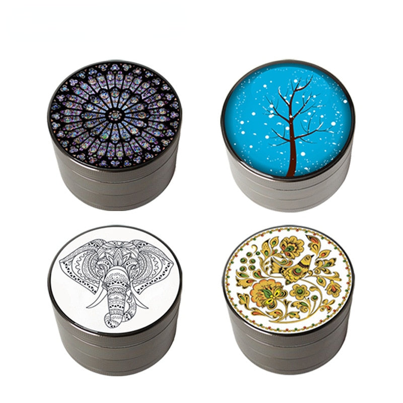 Tie Dye Cannabis Leaf Herb Grinder, Zinc Alloy Four Piece Weed Grinder, 420  Stoner Gift, Marijuana Smoker Accessories -  Italia